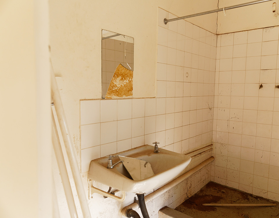 Derelict bathroom